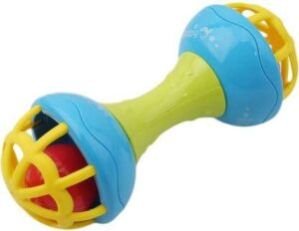 Soft Plastic Rubber Body Rolling Hand Baby Rattle Toy Rattle Bell Toy for Babies