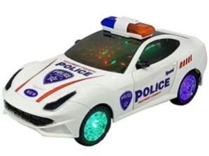 Police Car Toy for Kids | Bump and Go Cop Car with Fun Flashing Lights in The Wheels and Realistic Sounds with Sirens
