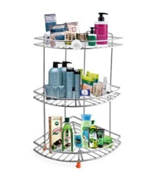 Tier Round Corner Rack for Kitchen -3 Layer Multipurpose Corner Stand for Bathroom/Shelf/Organizer for Kitchen Accessories -Oil Stand for Kitchen Corner