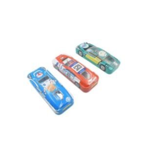 Car-Shaped Metal Compass Box with Small Interior Case – Fun Stationery Gift for School Kids – Ideal for Storing Compass, Pencils – Perfect Birthday Return Gift