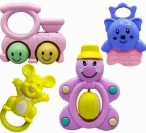 New Born Baby,Toy Set 0-12 Month Hanging Rattle for Toddlers, Infants Boys & Girls (Multicolor) Mobile Cot Gift Set