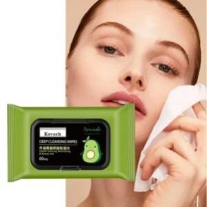 Makeup Remover Wipes – Moisturizing Deep Cleaning Wipes, Cucumber & Vitamin E Makeup Remover Wipes for Men And Women | Beauty Care Cleansing Wipes [60 PCS Wipes]