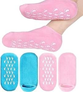 Silicon Socks Heel for Crack (1 Pair) Spa Gel Socks for Women and Men, Feet Protector Crack Heel Repair Socks with Moisturizing Natural Oil and Vitamin E Repair Dry Cracked Feet & Soften Skin