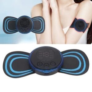 Body Massager Machine for Pain Relief Wireless Massager 8 Mode & 19 Strength Level EMS Massager Mini Massager Butterfly Massager for Shoulder Legs Massage Neck Massager Back Massager