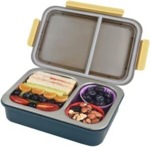 Compartment Leak Proof Insulated Stainless Steel Bpa Free Insulated Lunch/Tiffin Box With Removable Inner Plate For Women&Men Office,Kids To School,Tiffin Boxes,Lunch Box (Multicolor),750ML