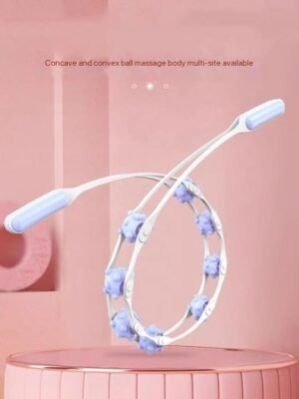 Multi Functional Body 6 Balls Massager for Back, Shoulder, Neck and Legs – Relieve Muscle Tension and Improve Circulation, Myofascial Roller, Massage Roller, Relieves Stiffness, Myofascial Release, Massage Stick, Muscle Relaxation, Stretches Lower Back, Back Pain, Stiff Shoulder, Roller Massager (Blue) Multi Functional Body 6 Balls Massager for Back, Shoulder, Neck and Legs – Relieve Muscle Tension and Improve Circulation, Myofascial Roller, Massage Roller, Relieves Stiffness, Myofascial Release, Massage Stick, Muscle Relaxation, Stretches Lower Back, Back Pain, Stiff Shoulder, Roller Massager (Blue)