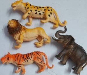 Zoo Wild Animal Toy Figure Set Big Size for Kids Current Animals Elephant Leopard Tiger Lion Toys for Children