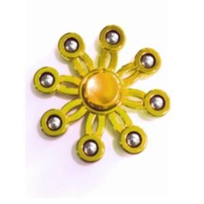 Metal Spinner, Mind Relaxing Metal Spinner, Blue Color, 8 Sided Spinner(Pack of 1)