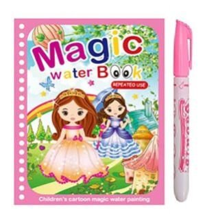 Water Magic Book, Magic Doodle Pen, Coloring Doodle Drawing Board Games for Kids, Educational Book for Growing Kids Pack of 1 Book