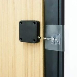 Automatic Sensor Door Closer, Punch Free Residential Commercial Auto Door Closer, Self Closing Door with Steel Wire Drawstring, Door Closer for Indoor Outdoor, Internal, Home & Office (1Pcs)