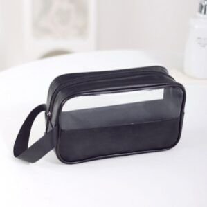 Toiletry Travel Wash Bag Waterproof Portable Traveling Accessories Organizer For Women and Men, Black, Black