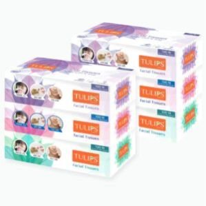 Facial/Car Tissue Paper, Super Soft & Pure, 100 Pulls x 2 Ply (Pack of 6)