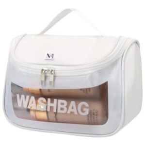 Cosmetic Organizer Bag with Hook, Washbag Pouch Travel Makeup Bag Portable Carry Toiletry Storage Bag Makeup Pouch for Women Girls