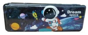 Asera Multipurpose Pencil Box with Calculator and Dual Sharpener for School Kids (Space)