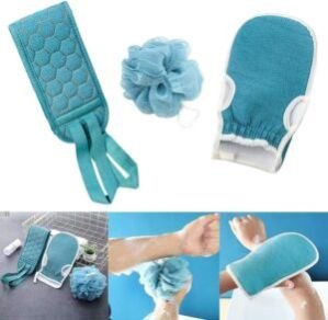 New Home Bath Towel Set, Bathroom Supplies, Rub Ball, Back Strap, Shower Tools, Easy to Use