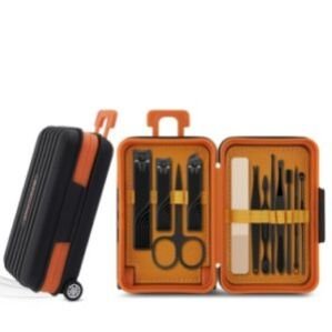 Nail Clipper Manicure Set Pedicure Care Tools Stainless Steel Women Grooming Kit Travel Case (BLACK)MULTI PURPOSE:manicuring, pedicuring, eyebrow shaping, anti-acne, exfoliating, eyebrow shaping.only with one set and all done. including everything you need for your personal manicure,designed for lifetime use. NAIL CLIPPERS : These manicure pedicure sets are made of stainless steel and never rust, beautiful, sharp, sturdy, durable, portable, comfortable, healthy and reliable beauty tools to protect your heal Nail Clipper Manicure Set Pedicure Care Tools Stainless Steel Women Grooming Kit Travel Case (BLACK)MULTI PURPOSE:manicuring, pedicuring, eyebrow shaping, anti-acne, exfoliating, eyebrow shaping.only with one set and all done. including everything you need for your personal manicure,designed for lifetime use. NAIL CLIPPERS : These manicure pedicure sets are made of stainless steel and never rust, beautiful, sharp, sturdy, durable, portable, comfortable, healthy and reliable beauty tools to protect your heal