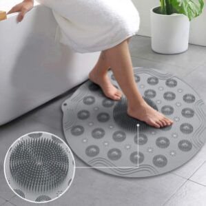 Anti Skid mat for Bathroom Floor mat for Bathroom mat Anti Slip mat for Floor mats for Bathroom Shower mats for Bathroom Anti Slip mat Foot Cleaner Scrubber Suction Cup