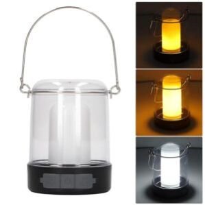 LED Camping Lantern 3 Modes 360° Luminous Rechargeable Waterproof Portable Camping Lights with Hook for Outdoor Garden Camping Lantern