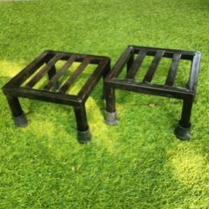 Flower Pot Stand Outdoor Plants / single Pot Stands For Indoor plant of Heavy Duty Metal Metal in Black Color 9×9 inch