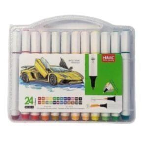 Watercolor Brush Pens, Real Brush Pen, 24 Color Painting Markers with Flexible Nylon Tips for Drawing Calligraphy Coloring