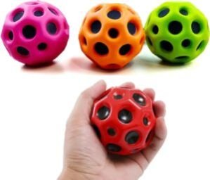 Rubber Moon Ball Bouncy Coral Kickball Anti Stress Ball ( Multicolor)