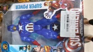 Captain America Avengers Titan Hero Series Blast Gear Captain AmericaAction Figure Toy with Launcher & Led Light, Ages 3 and Up (11 Inch / 28 Cm Big Size)