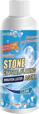 Stone Stain Remover Cleaner, Nano Stone Crystal Plating Agent, Marble Stone Cleaner Polished, Crystal Plating Agent for Kitchen, Patio, Backyard Marble Cleaner and Polish