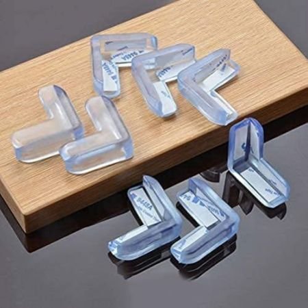 Corner Protector for Kids Table Guards for Baby Child Proofing Corner Guards Prevent Child Head Injuries Desk and Furniture Corner Covers for Kids (4 pc Square Safety Corner)