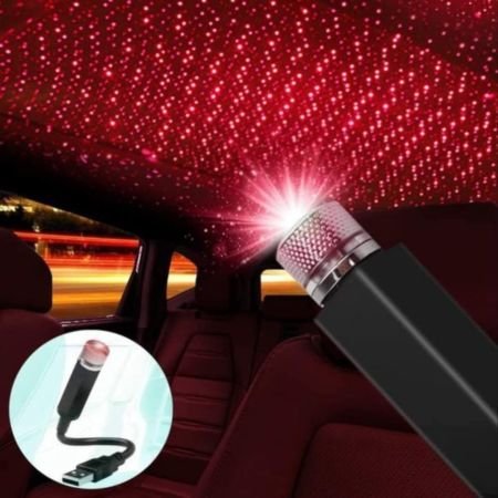 USB Star Projector Night Light Car Roof Lights, Portable USB