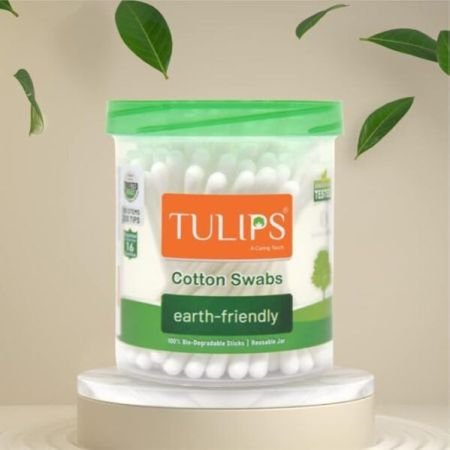 TULPS COTTON SWABS JAR
