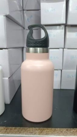 350 ml Premium Water Bottle -Triple Walled Insulated-Copper Plating Upgraded Stainless Steel with Friendly Lid-Vacuum Thermo Flasks for Daily Use, Gym, Travel,School,Sport. (Blush Pink)