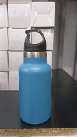 Stainless Steel Water Bottle, Vacuum Insulated Double Walled Leak Proof Sports Eco-Friendly Travel Bottles with Leak Proof Lid. (Blue Bottle)
