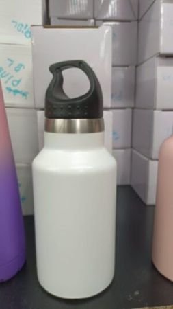 350 ml Stainless Steel Vacuum Insulated Water Bottle – Double Walled Leak Proof | Office Bottle | Gym | Home | Kitchen | Hiking | Trekking | Travel Bottle (Pack of 1 | White)