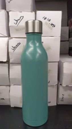 Stainless Steel 500 ML 24 Hours Hot and Cold Water Bottle Insulated Inner Steel Outer Plastic Water Bottle for Office/Men/Kids, Leak Proof and BPA Free Gym Water Bottle (Dusty Green)