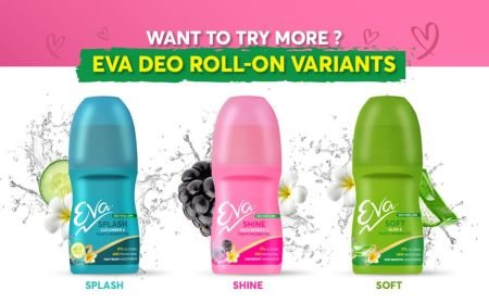 Eva Shine Underarm Roll on Deodorant | With Tahiti Monoi Oil & Wild Berries Extracts | Alcohol & Aluminium Free | 48 H Protection from Odour | Keeps Underarms Bright & Smooth | Skin Friendly | For Women | 50ml