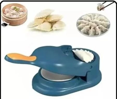 QONETIC (PACK OF 1) 2-in-1 Momo Maker, Gujiya Maker Machine, Momos Maker Machine,Gujiya Mould - Skin Press Mould for Ghughra with Dumpling Puri Maker