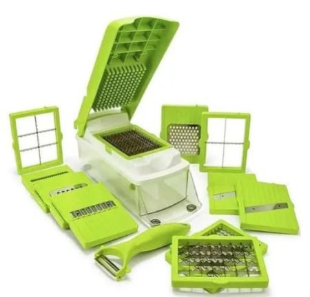 13-in-1 vegetable slicer 13 in 1 Multipurpose Chopper, Fruits & Vegetable Cutters, Grater Peeler Chipser, for Kitchen, Unbreakable Food Grade Body, Easy Push to Clean Button Slicer Dicer, Chopper for Kitchen