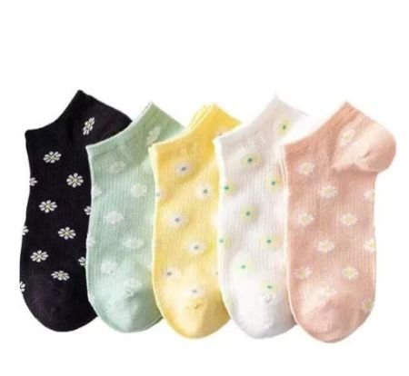 Trendy Women Socks Combo Ankle Length Pack Of 5 Pairs